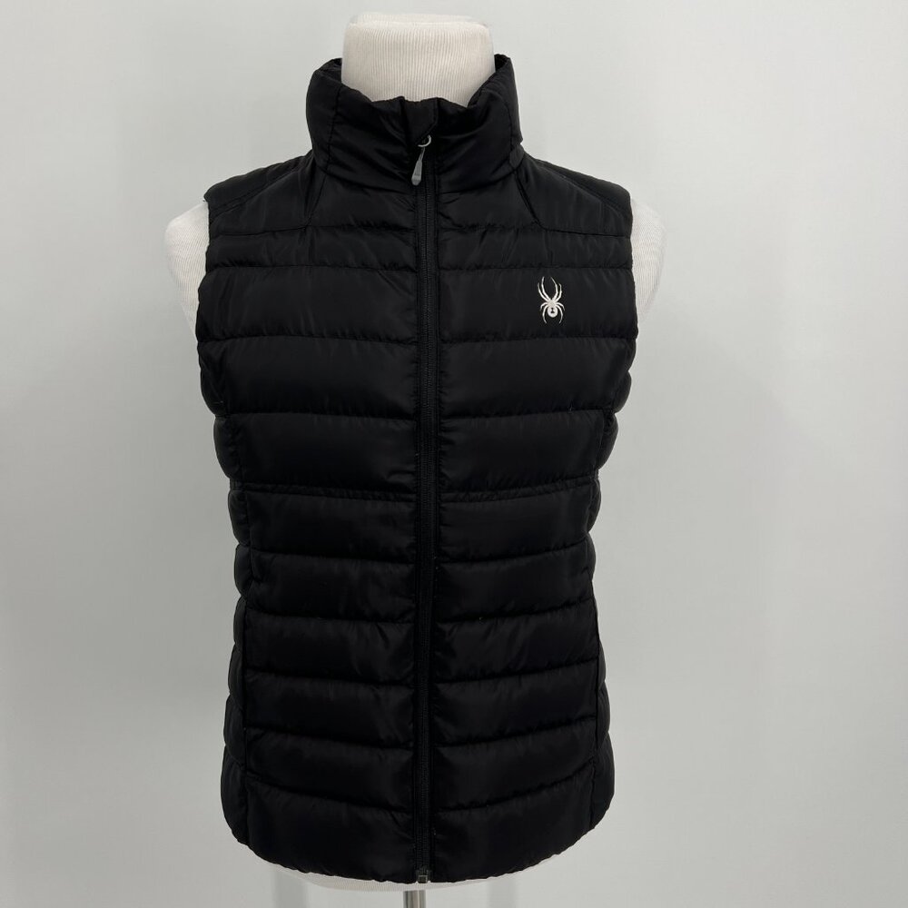 Spyder Women’s Puffer Vest Full Zip Down Insulated Active Sport M Medium - Picture 2 of 10
